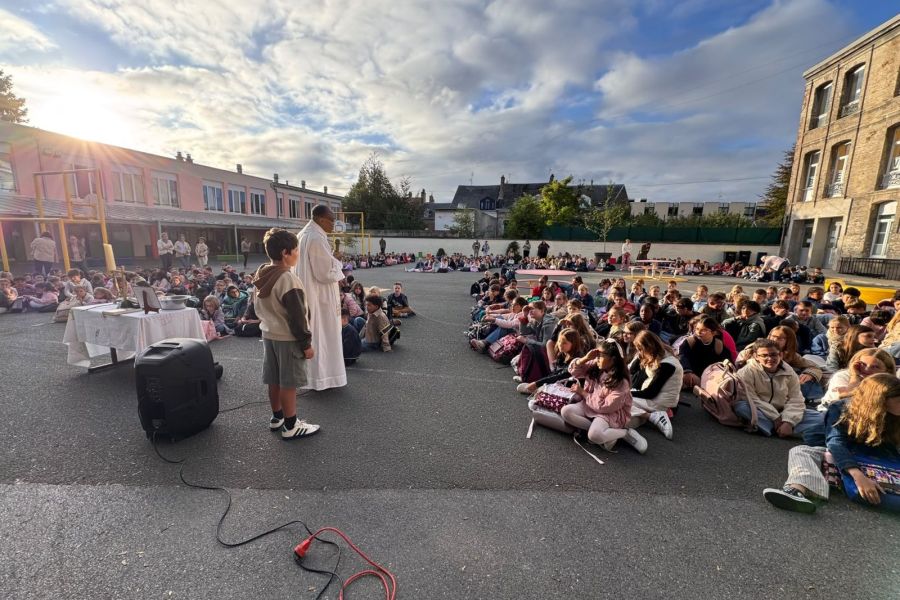 Bénédiction des cartables à l’école !